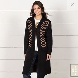 Ariat Black Hoedown Cardigan, sz Medium
